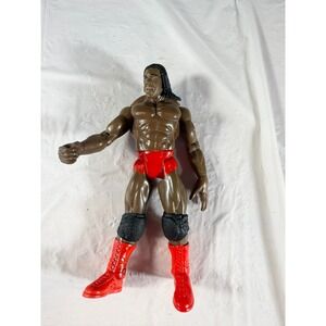 Vintage Jakks 1999 WWE Booker T Wrestler Red Shorts Boots 7"